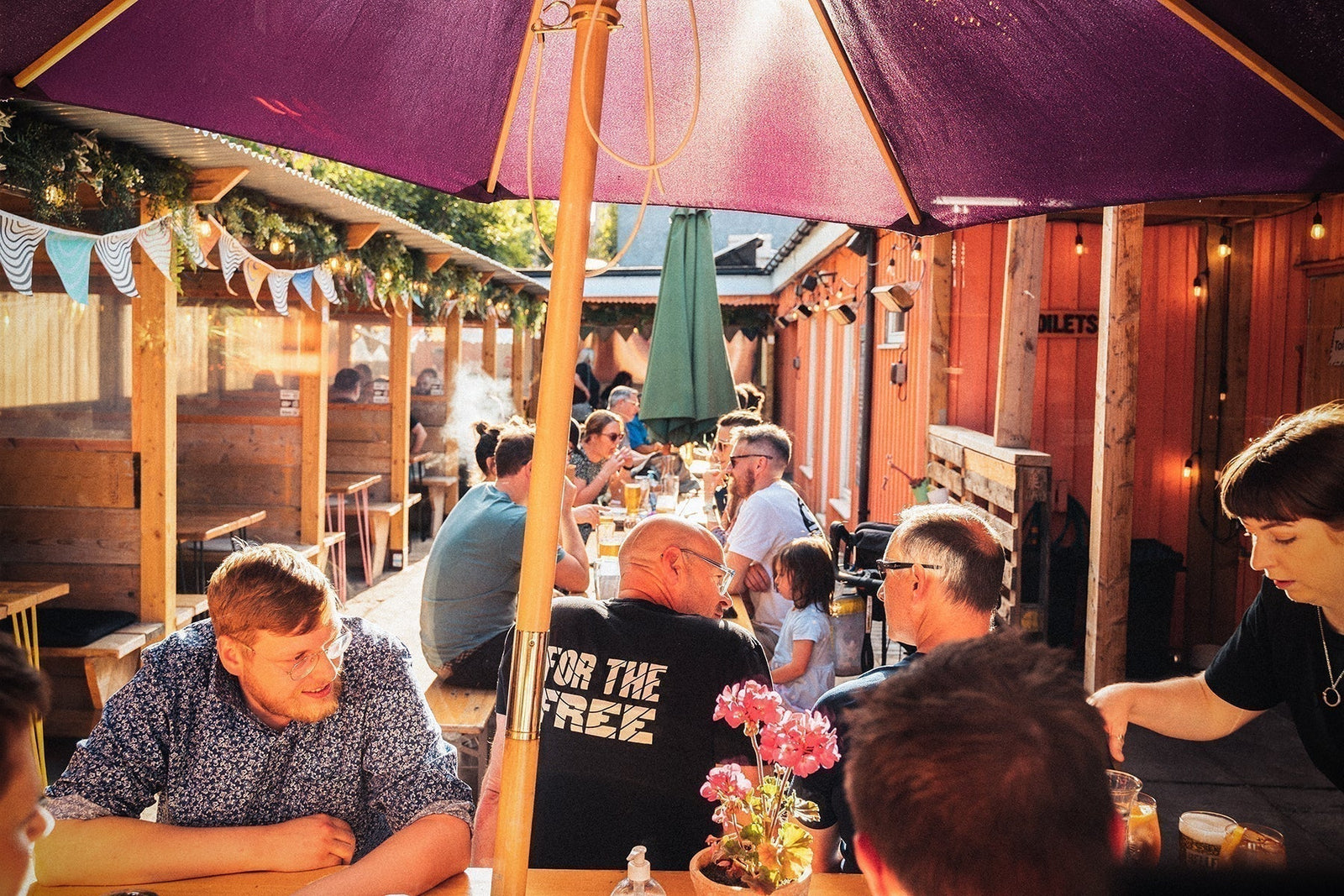Goodbye to the Orange Stretch Tent: Hello Sunshine and Pints!
