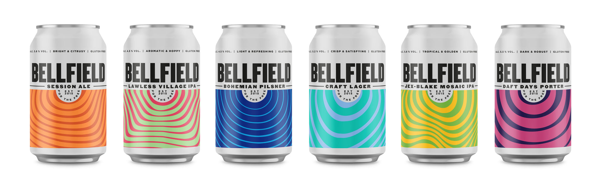 All Bellfield Brewery Beers